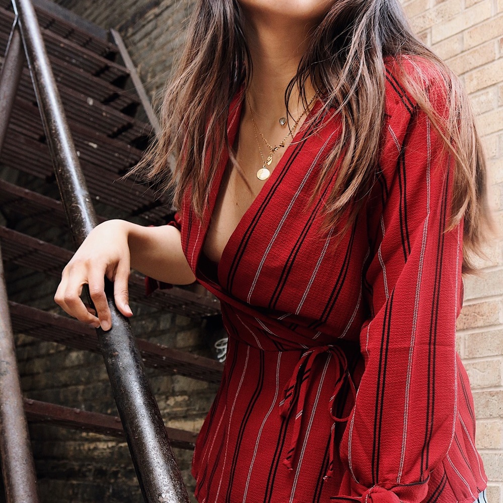 Stripped Monteau blouse